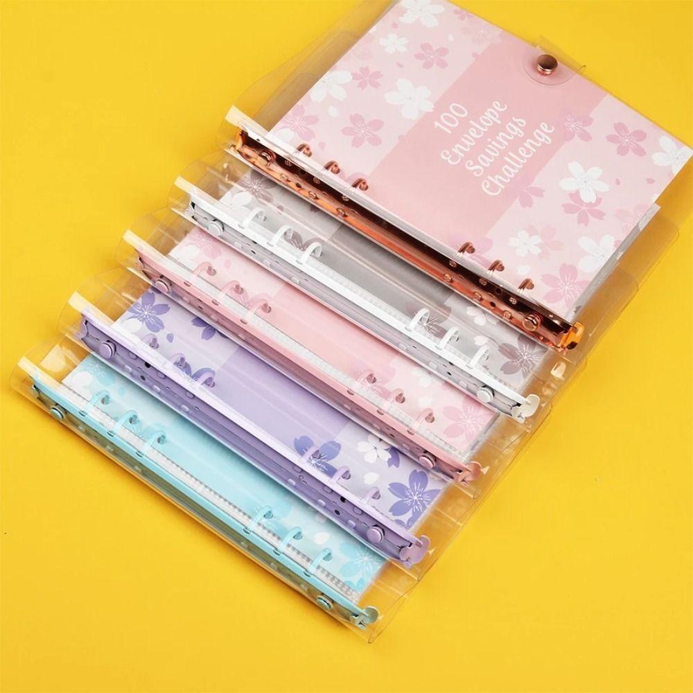 Большая емкость 100 конвертов Экономия Вызов Переплет ПВХ Экономия Вызовы Книга Дети