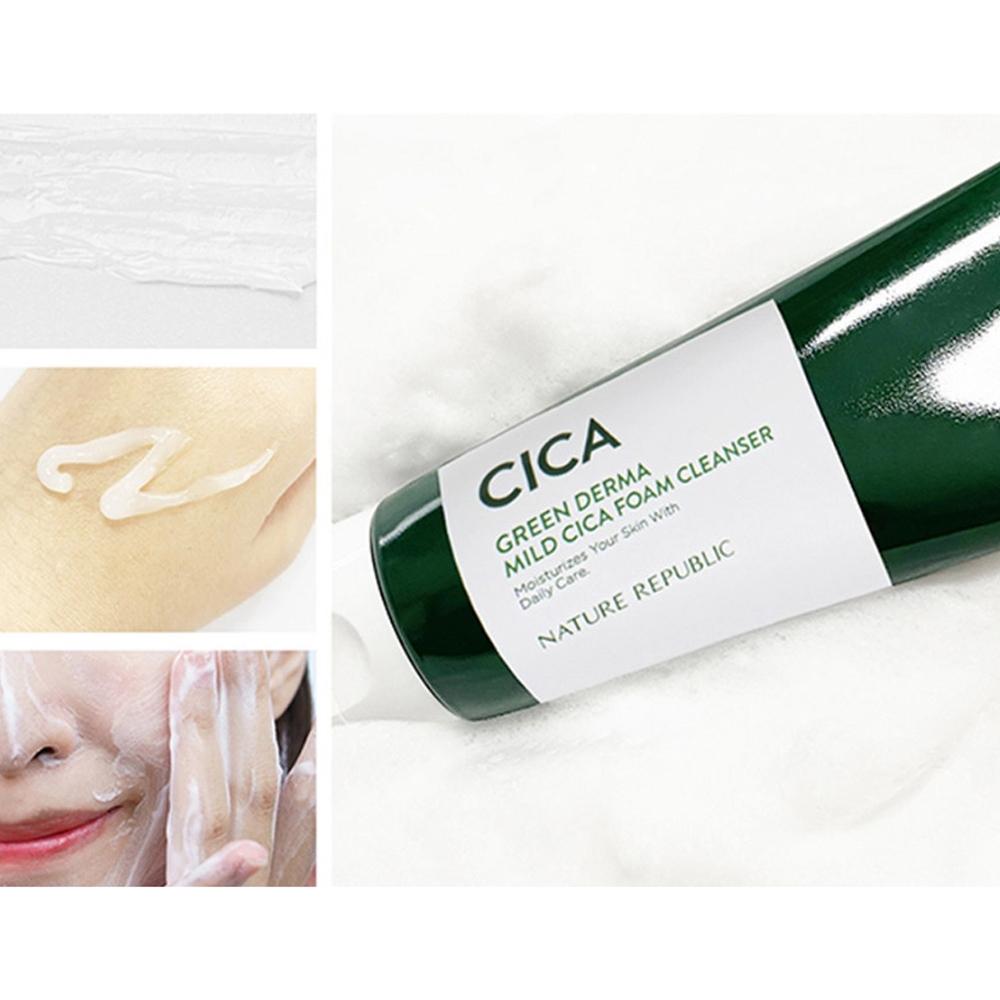 Nature Republic Green Derma Mild Cica Пенка для умывания 150 мл