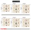 2pcs,2D plane printing Pattern Curtains Christmas Bears Trees Bells (3) Durable Polyester (without rod) Festive for Various