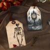 12pcs Vintage Halloween Packing Tags DIY Pendant Tag Halloween Paper Hanging Tag  Home