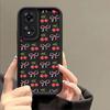 Чехол Fashine Вишня для Samsung FE Plus Ultra S25 S24 S23 S22 S21 A54 A55 Мягкий чехол Coque Ударопрочный