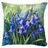 1pc, Vintage-style Blue Floral Pillowcase, 45x45cm, Soft Short Plush with Zipper Closure - Machine Washable, Single-sided Print, Suitable for Home and
