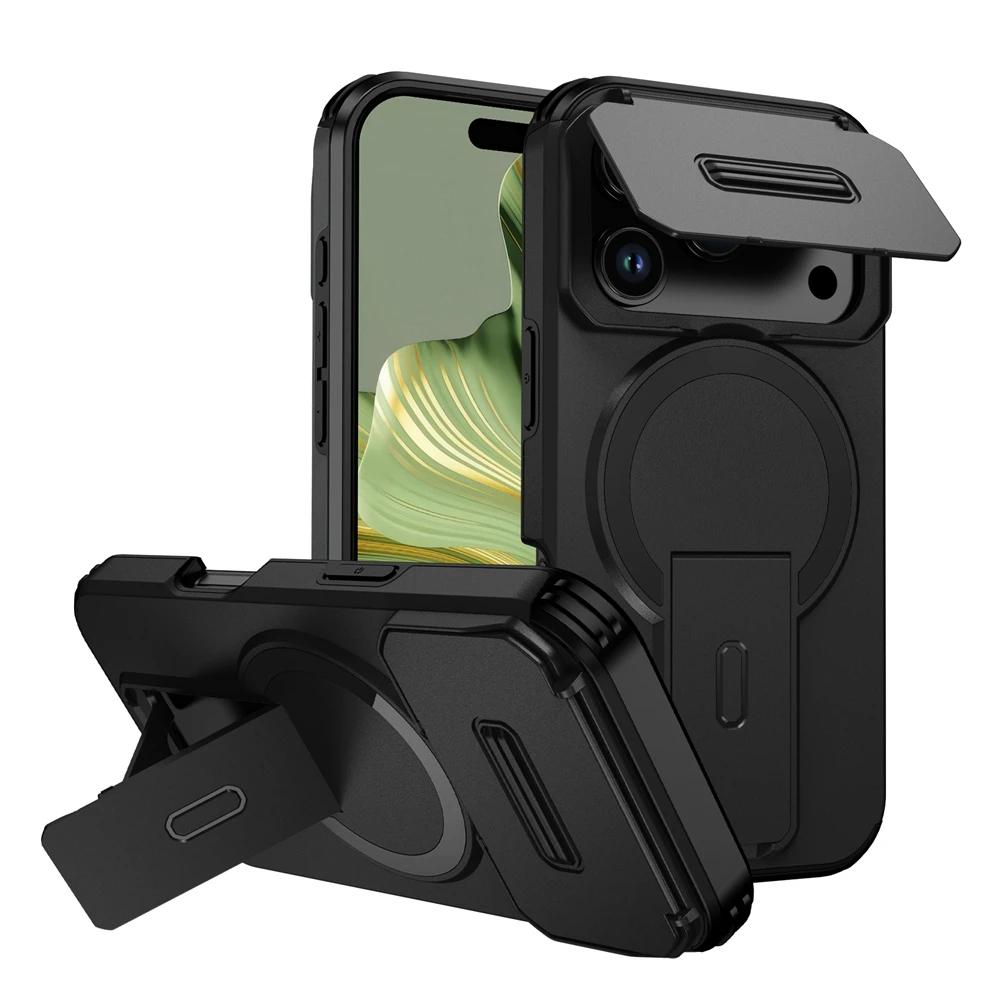 Защита объектива Чехол для телефона с камерой для iPhone 17 Pro Max 17Pro Air Магнитная подставка-чехол