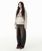 NOT ONLY FOR TODAY Curved Wide Denim Pants [Washed Black]