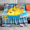 1PC Pokémon Pikachu Cards Print Blankets Adult Children Warm Blankets Home Travel Soft and Comfortable Blankets Luxury Gifts
