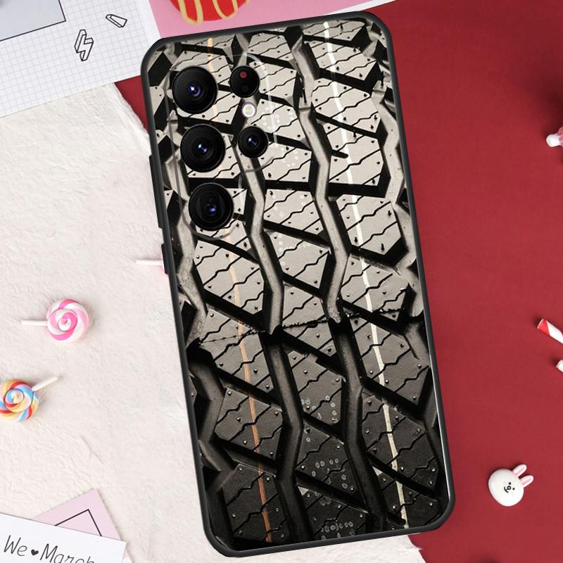 Tire Tread Pattern Case For Samsung Galaxy S26 Ultra S20 S21 S22 S23 S24 S25 Ultra S10 Plus S25 FE Cover Shell