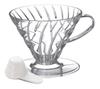 HARIO V60 01 Прозрачная кофейная воронка Прозрачная кофейная воронка для чашек 1-2 VD-01T