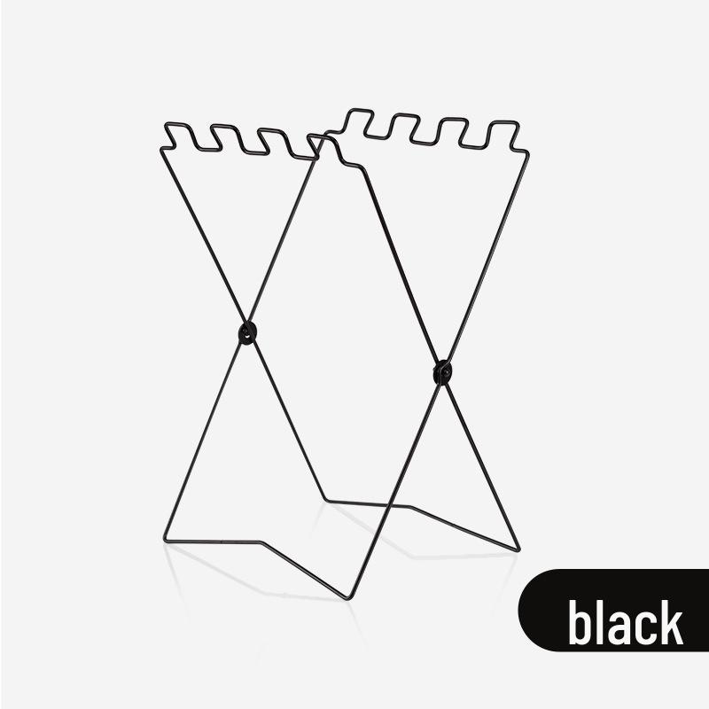 Многофункциональная уличная складная стойка для мусора: Кованая подставка для кемпинга и домашнего использования