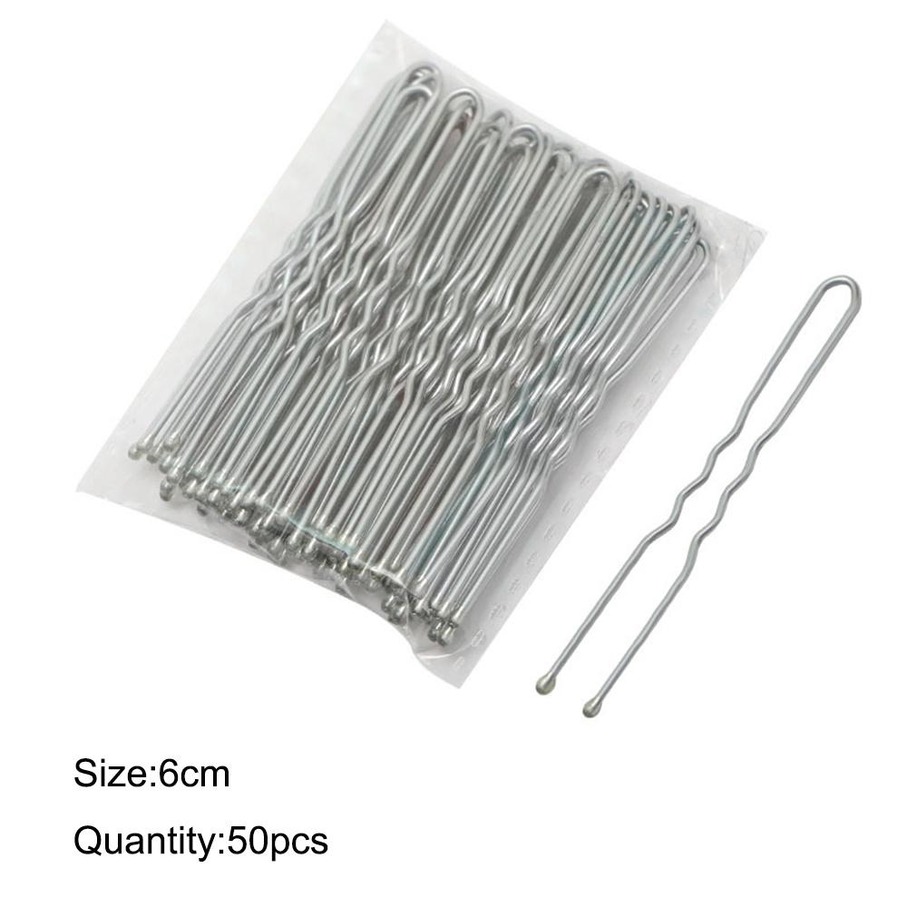 100/50 шт. 50/60 мм Шпильки и заколки для волос U-образной формы для головного убора Женские Девичьи заколки Аксессуары Невеста Свадебное украшение для головы