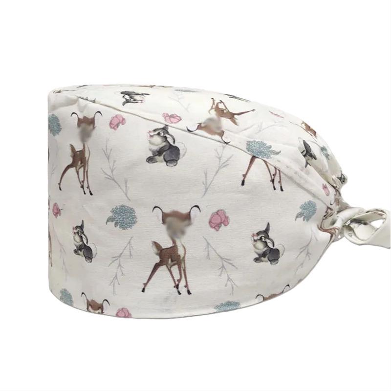 Унисекс Хлопковая Хирургическая Шапочка: Дышащий, Влагоотводящий для Стоматологов и Специалистов индустрии красоты