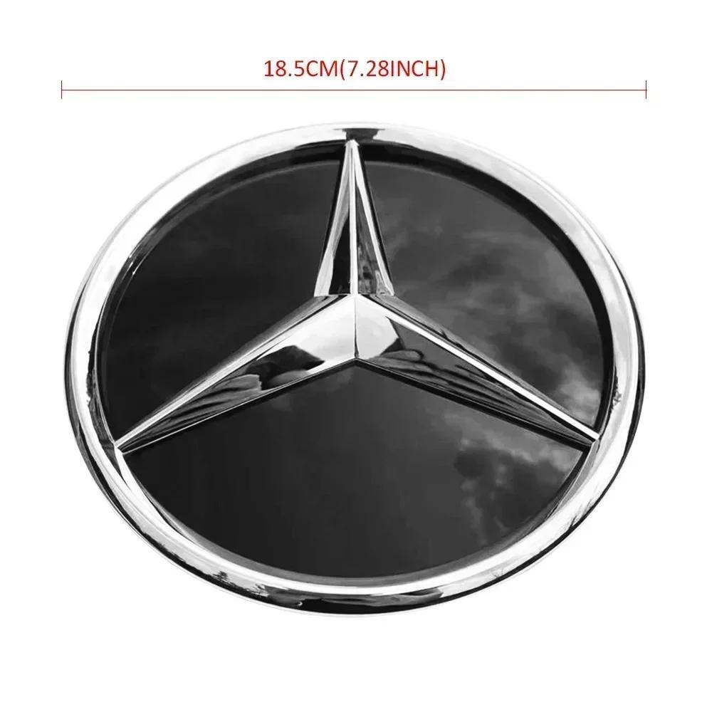 Car Front Grill Logo Light mirror face LED Badge Emblem Luminous Decorative Light Mercedes Benz W167 GLC GLE CLS 2020-2023 UE1
