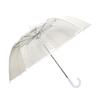 Umbrella Wind Resistant Transparent White Edge