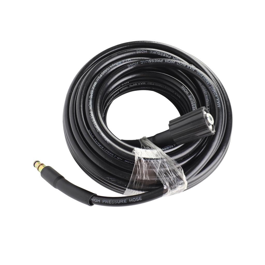 High Pressure Washer Hose M22 18Mpa 15m Black Garden Washer Pipe Sprayer Hose Partially Compatible for Nilfisk C100