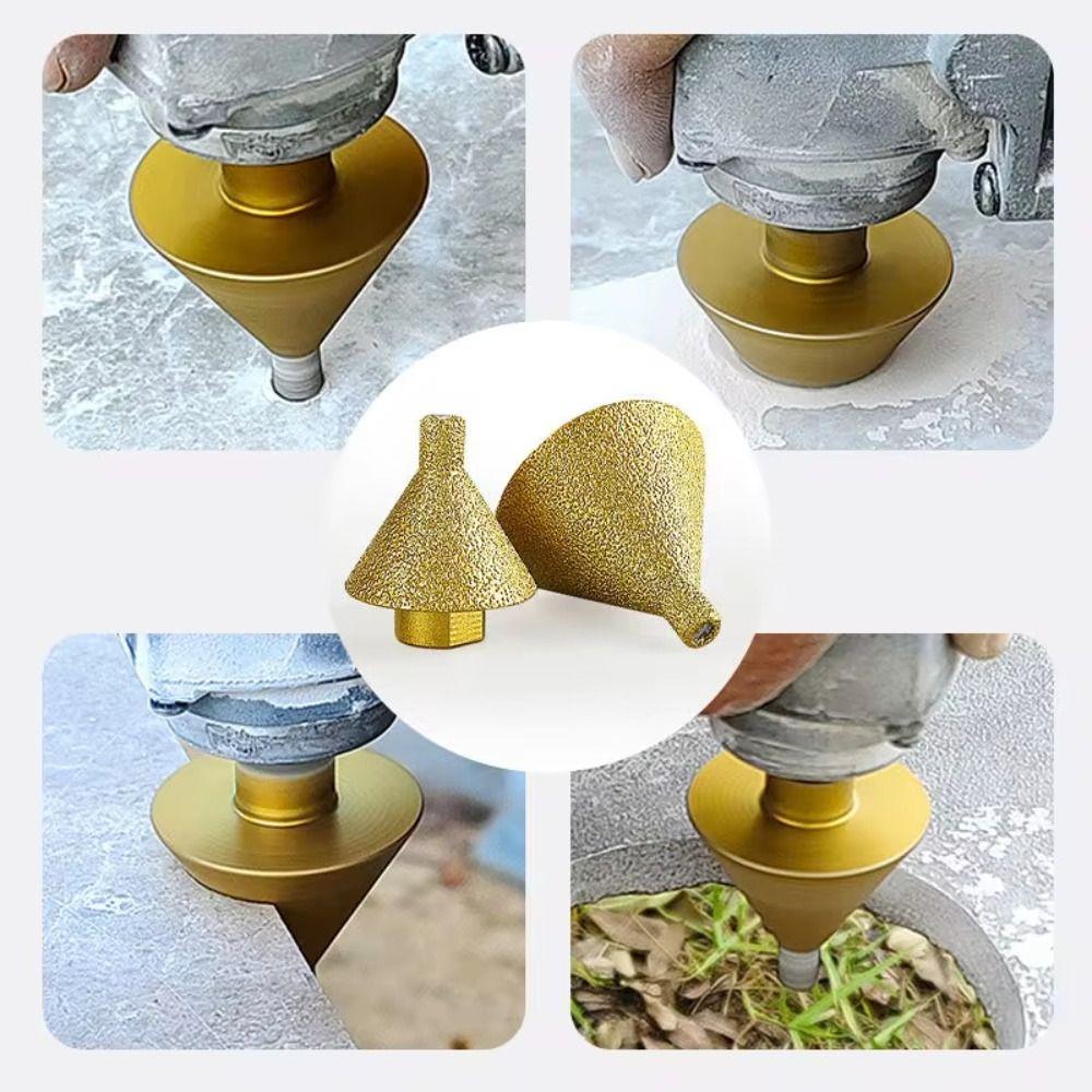 Grinding Head Ceramic Tile Hole Opener 38/50mm Hole Opener Bit Diamond Beveling Chamfer Bit