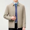 Mulberry Silk Jacket Men's Spring and Autumn Middle-aged Business Casual Dad Jacket Middle-aged Jacket Men's Top