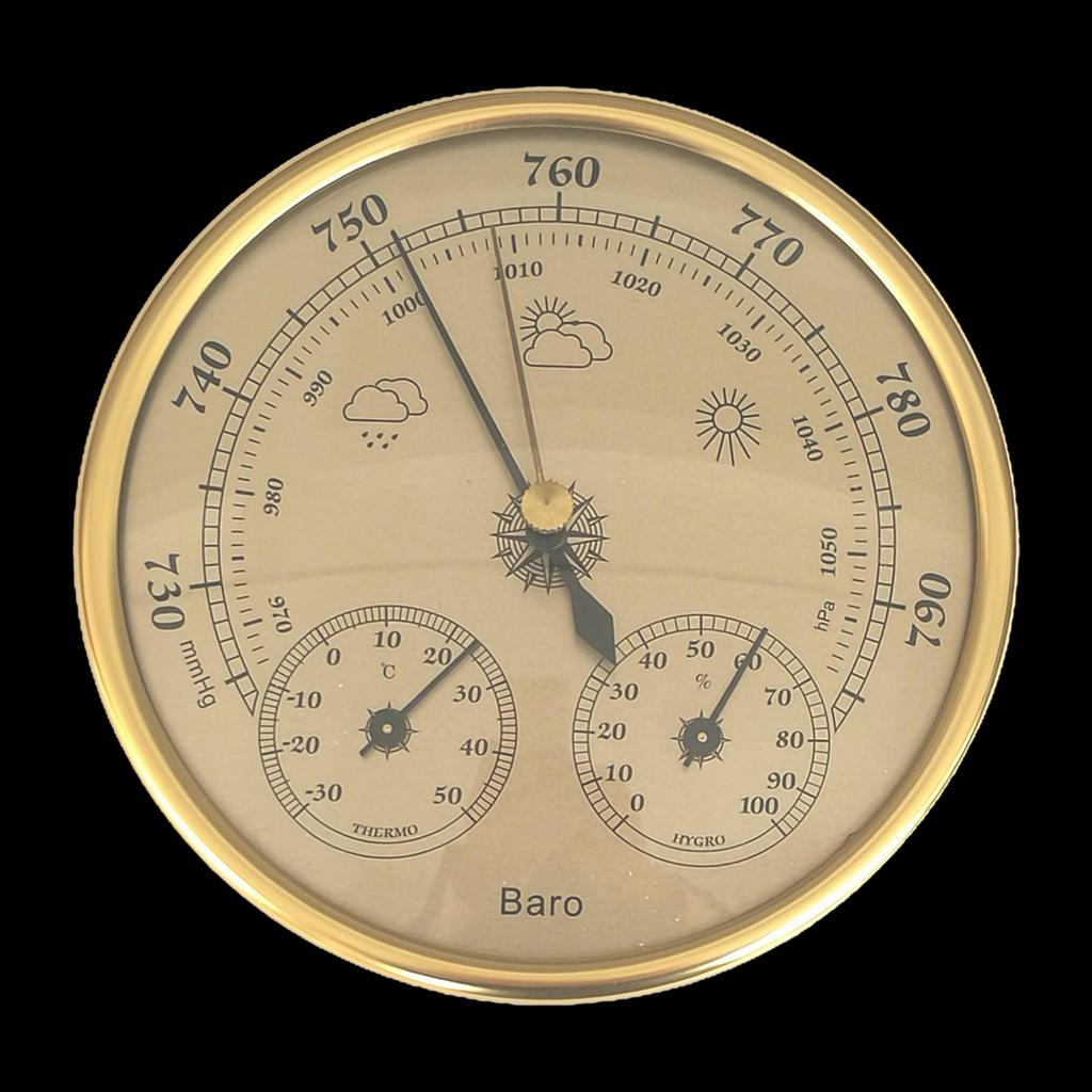 Прецизионный барометр 3 в 1, метеорологическая станция, барометр, термометр, гигрометр для внутреннего и наружного использования, измеритель влажности