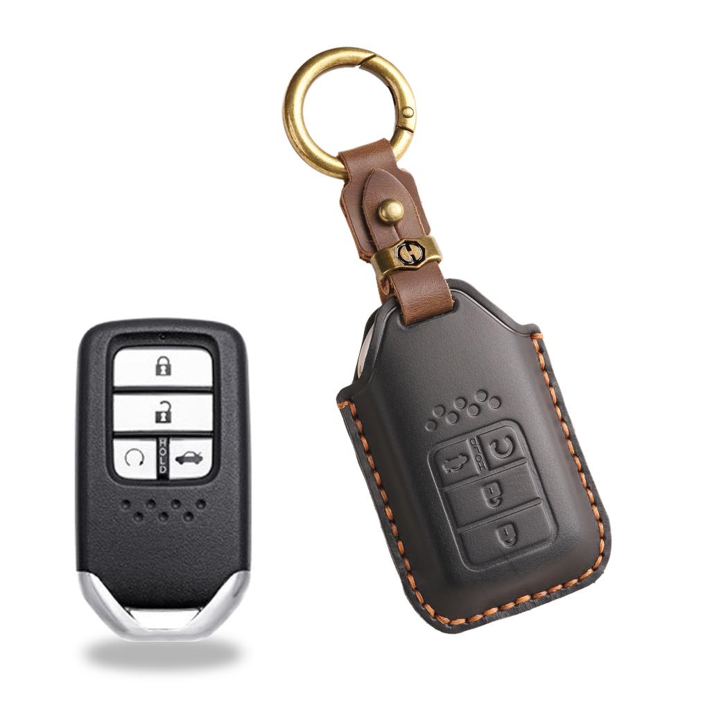 Ретро чехол для ключа подходит для кожаного чехла для ключа Honda CRV Lingpai XRV 10-го поколения Civic Accord Crown Fit.