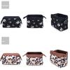 Portable Flower/Flamingo/Leaf Pattern Bag Travel Cosmetics Wash Stationery Pouch