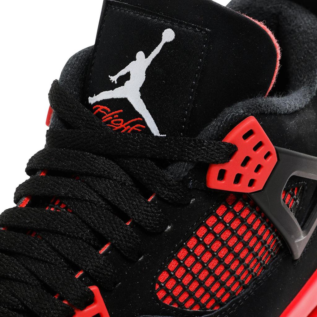 Air Jordan 4 Retro 'Red Thunder' (Unisex) Black / Multi-Color / Multi-Color / Crimson Vintage Basketball Shoes CT8527 016