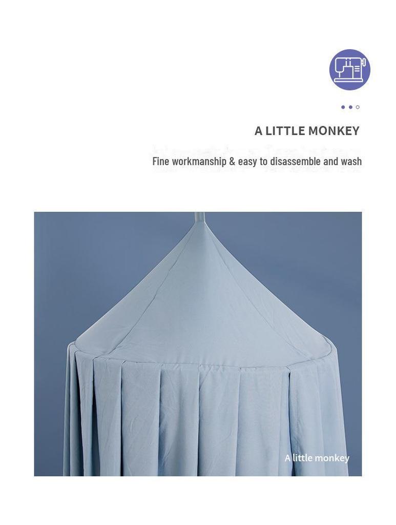 Балдахин для кровати Nordic Princess: Москитная сетка и затемняющая штора для игрушечного домика или уголка для чтения, простая установка.