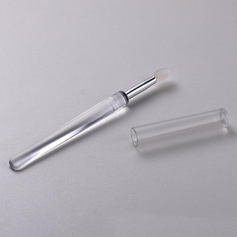 Silicone Lip Brush With Cover Soft Multifunctional Lip Mask Applicator Lipstick Lipgloss Portable Travel Makeup Brushes Reusable