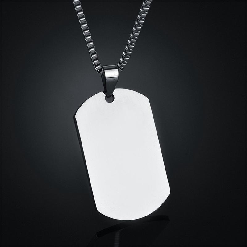 50pcs Blank Stainless Steel Military Dog Tags for Stamping Engraving