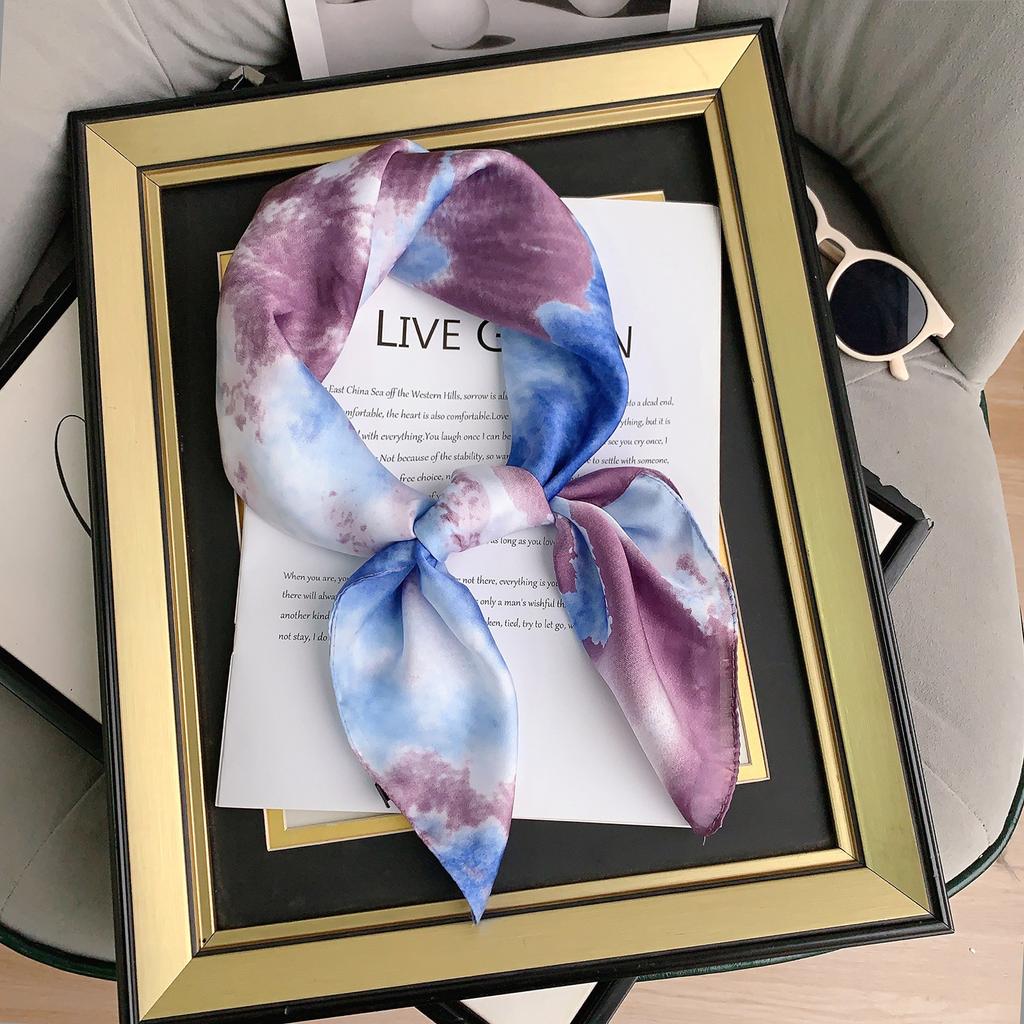 2024 New 70 CM Silk Shirt Decoration Small Square Scarf Fashionable And Versatile Commuting Scarf Neck Protection Scarf