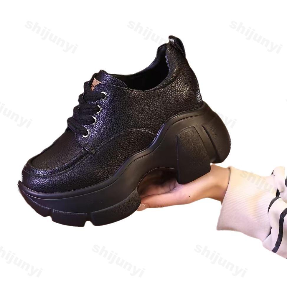 2024 Новые массивные кроссовки женские весна-осень толстая подошва повседневная обувь женская мода искусственная кожа платформа Zapatillas De Deporte