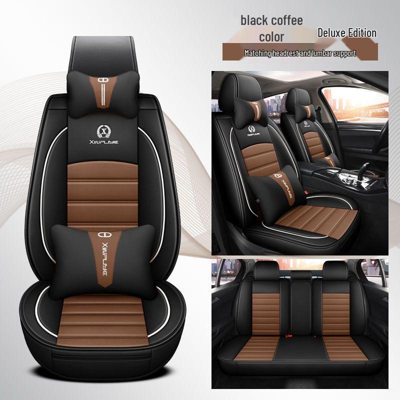 Комплект чехлов на сиденья автомобиля Nissan: Подходит для Sylphy, Kicks, Bluebird, Teana, Qashqai, X-Trail, Tiida – Всесезонные коврики.