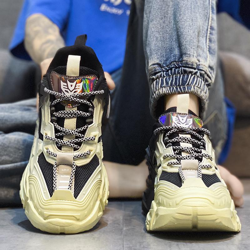 Панк Мужская повседневная обувь Новые кроссовки Мужские 2024 Массивные кроссовки для ходьбы Трендовые кроссовки для бега Баскетбол Уличные удобные