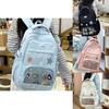 Starry Sky Transparent Backpack With Breathable Comfort For Middle School Students