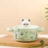 Керамическая чашка серии Cute Panda, креативная чашка для воды, сувенирная кружка с крышкой в виде панды, подарочная кофейная чашка