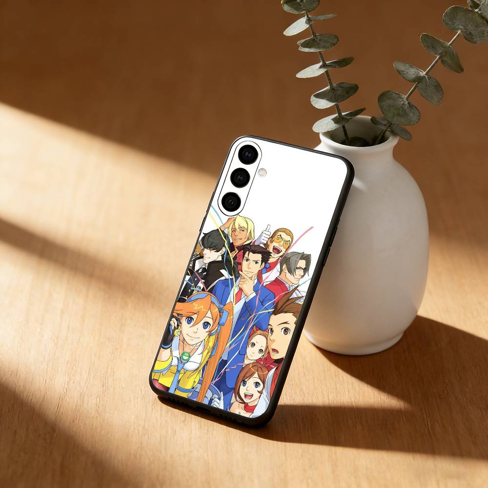 Чехол для телефона Аниме A-Ace A- Attorney Для Samsung Galaxy A91,80,73,72 ,71,53,52,32 ,31,22,21s,20, Мягкий Черный Чехол