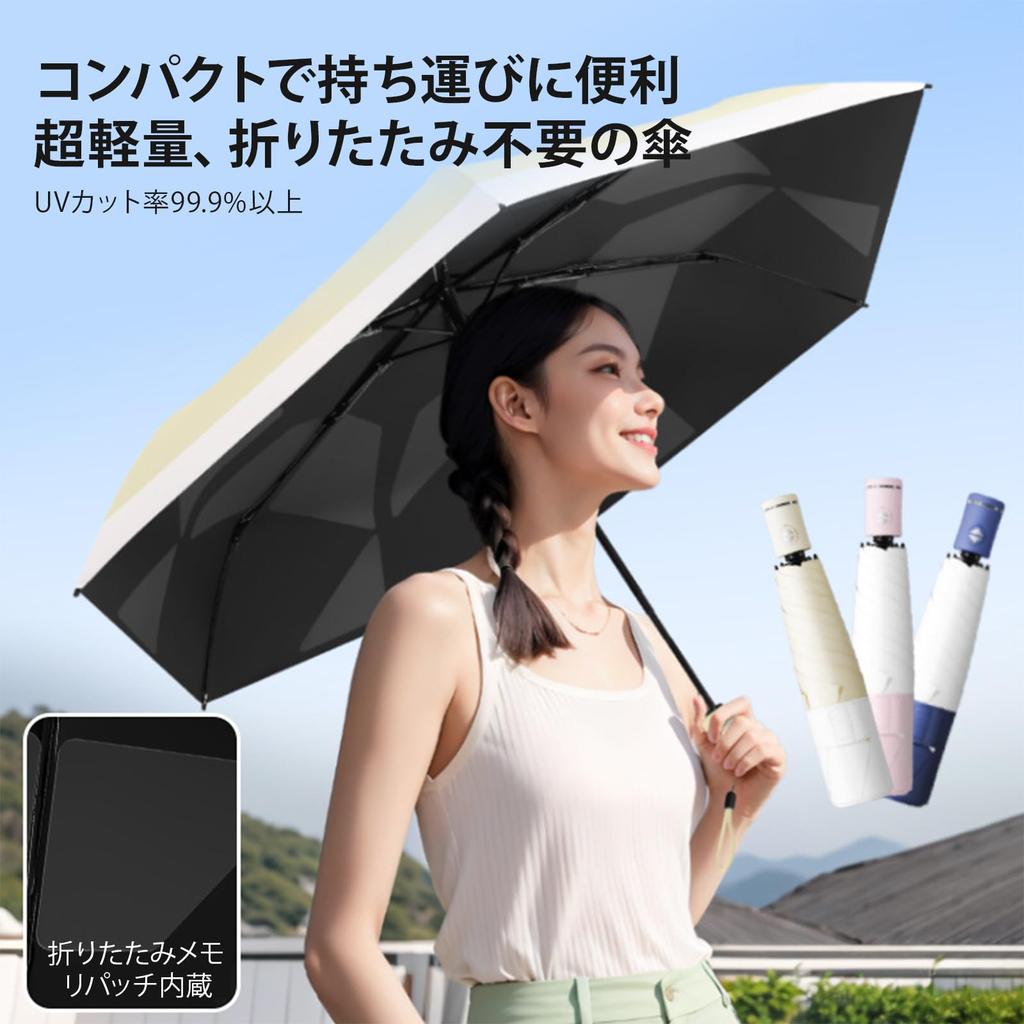 ZVCXOE Memory Foam Folding Umbrella with UV Complete Light Heat Automatic Suitable for Rain or Heatstroke Sun UV Pink Protection, Blocking, Shielding,