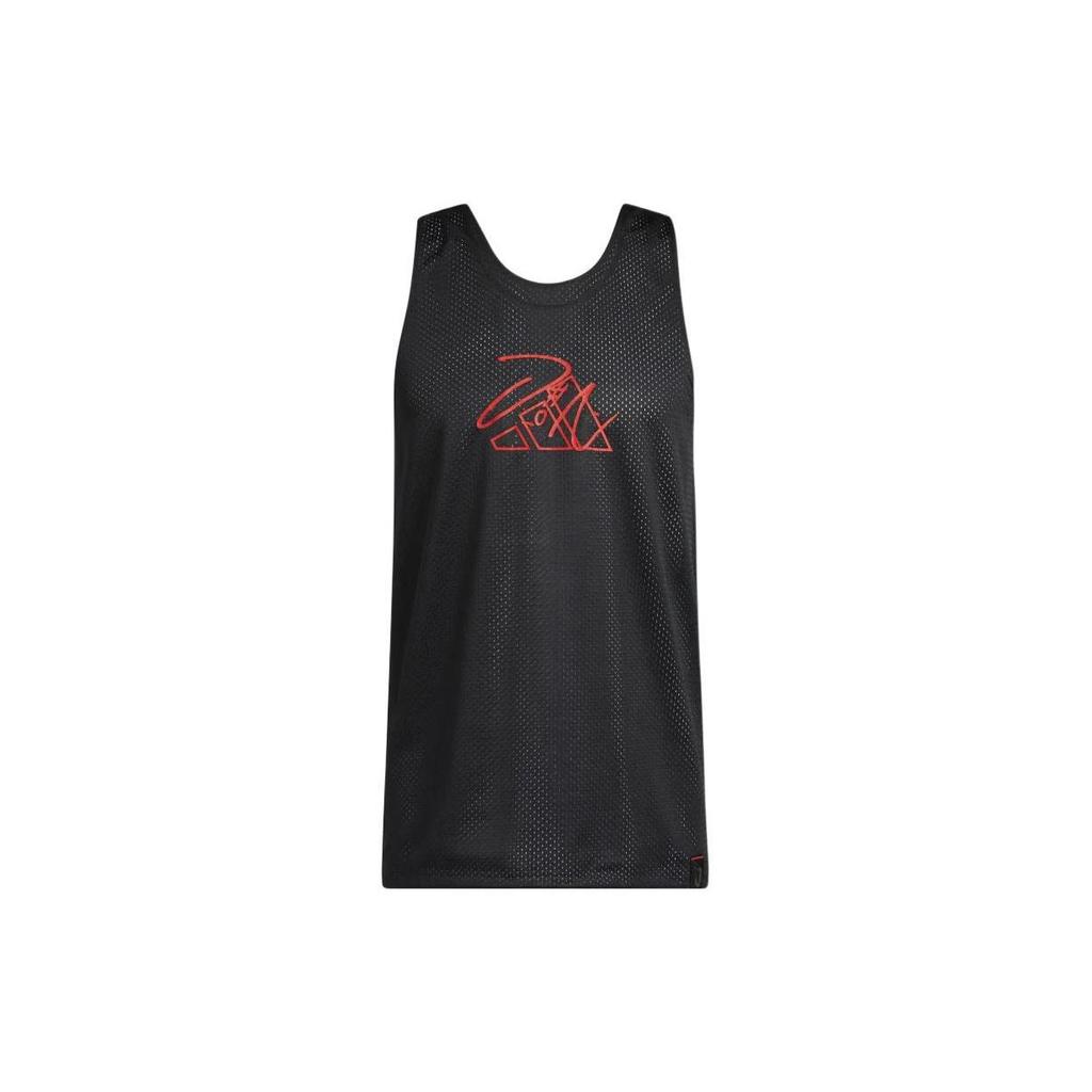 Adidas Tank Tops Men's Black Crew Neck Moderate Straight Fit HE6377