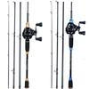 Набор катушек для пресноводной и морской удочки, 1,8-2,1 м, дорожная удочка, 12 + 1BB, катушка для приманки, окунь
