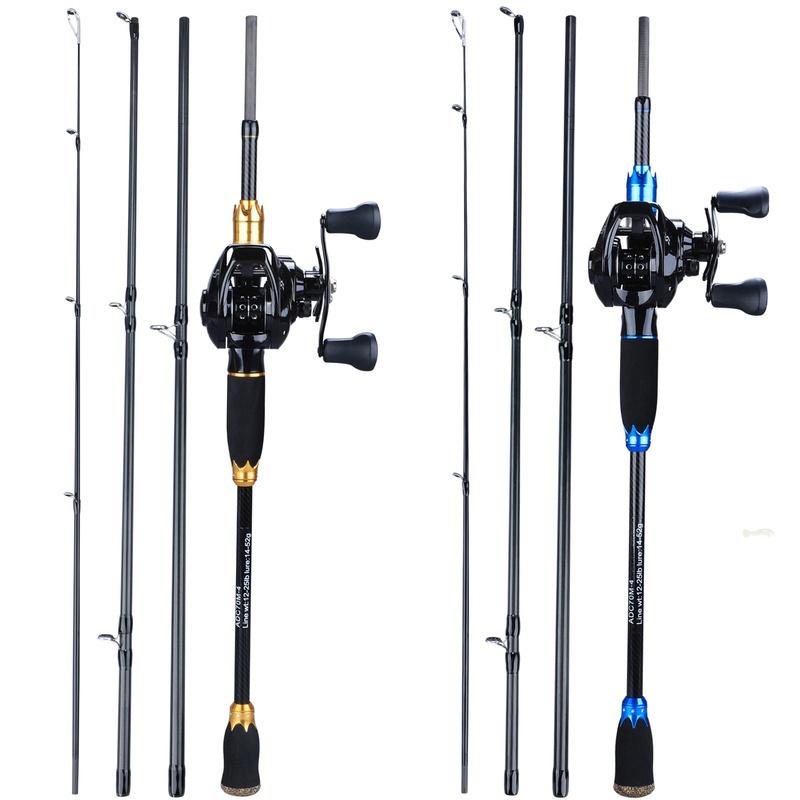 Набор катушек для пресноводной и морской удочки, 1,8-2,1 м, дорожная удочка, 12 + 1BB, катушка для приманки, окунь