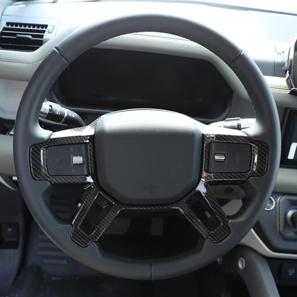 METYOUCAR Применимо к Land Rover Defender Рамка рулевого колеса Рамка чехла рулевого колеса Декоративная рамка рулевого колеса Декоративная накладка на рулевое колесо