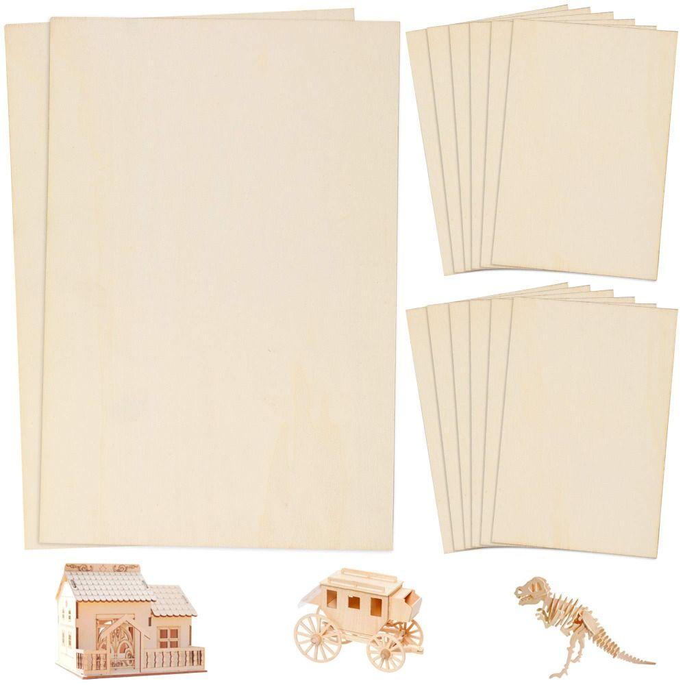Materials Basswood Plywood Wooden Plywood Board Sheet Rectangle Wood Aviation Model Layer Board