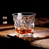 290ml Whiskey Glass Thickening Transparent Wine Cups Carving Pattern Luxury Gifts for Water Tea Beverage Cup Large Capacity Cups