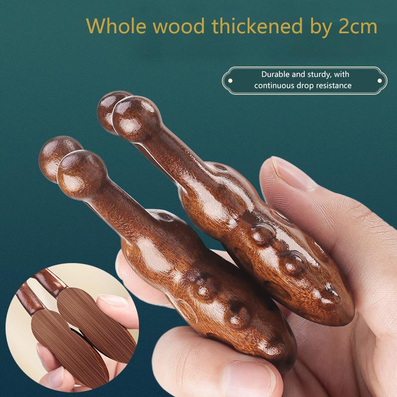 Массажная расческа из сандалового дерева в форме жука с картой акупунктурных точек, утолщенная расческа-меридиан тела, массажная расческа для акупунктурных точек носа и глаз