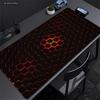 Gaming Mousepads Mousepad Geometric Large Mouse Mat Big Desk Pads Non-Slip Rubber Hexagon Mouse Pad Big Keyboard Mats 90x40cm
