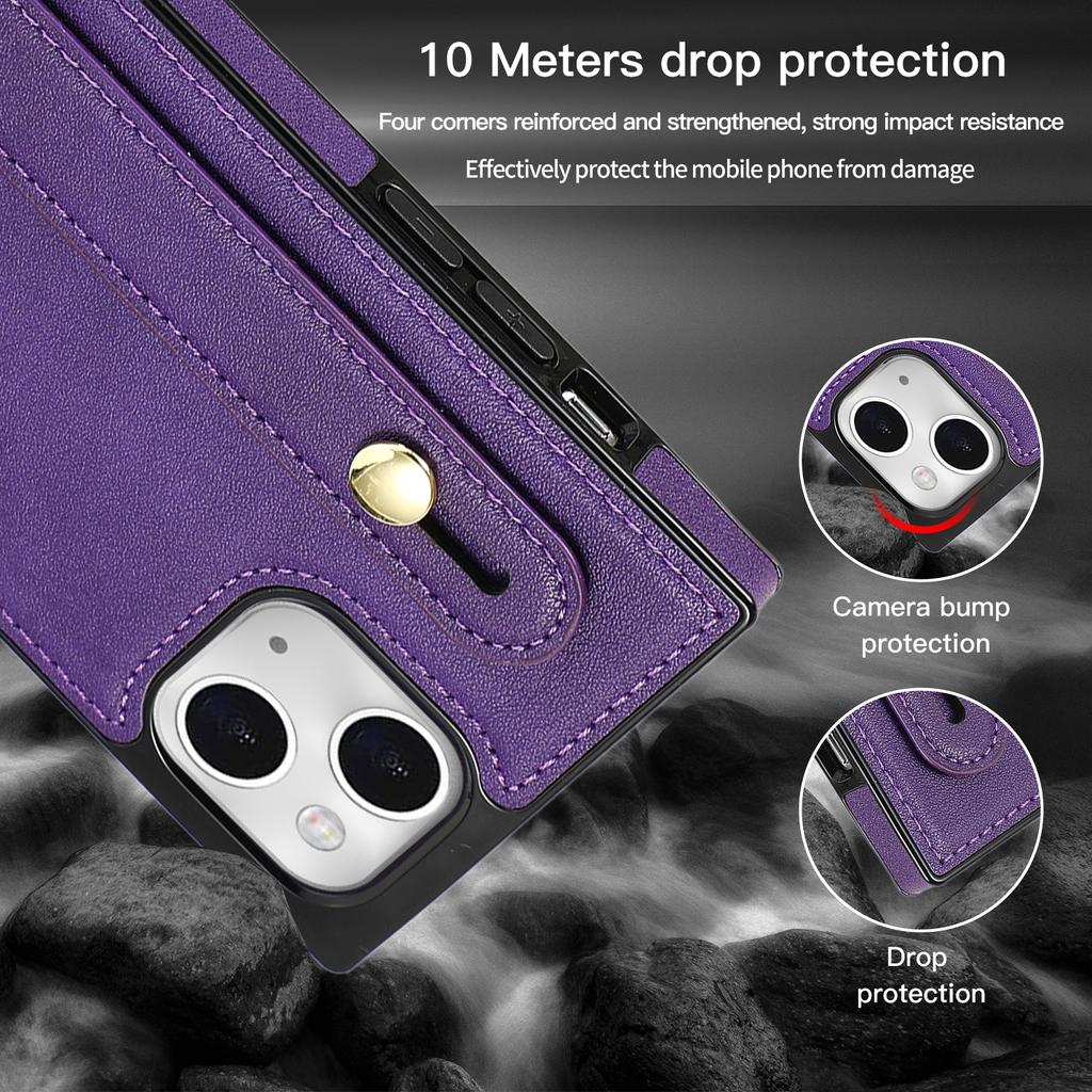 New Wristband Leather Crossbody Case for iPhone 15 14Plus 13 12 11 Pro Max XsMax for Samsung S23 S22 S21 S20 Ultra Plus Note20Ultra for Huawei P40 Pro