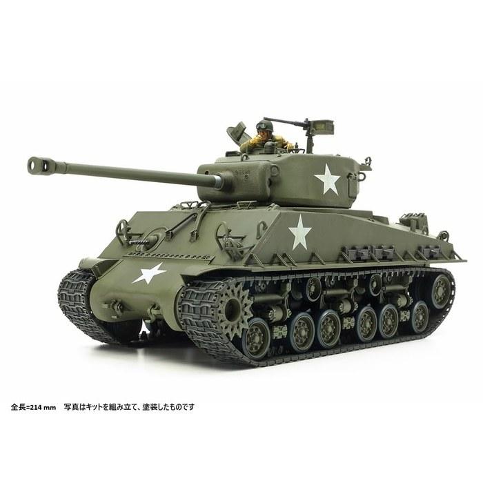 Tamiya Military Miniature Series No. 346 1/35 US Tank M4A3E8 Sherman Easy Eight European Theater Plastic Model 35346 Molded Color