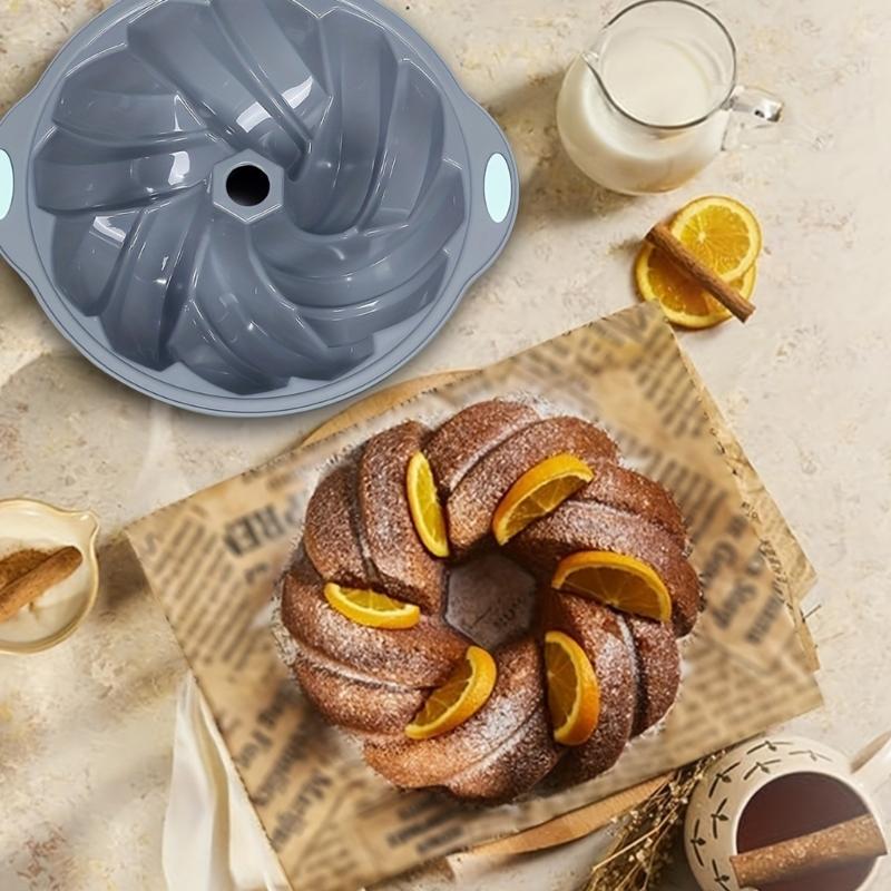 Multifuntional Cake Baking Molds Hollow Baking Pans Silicone Texture Striped Baking Molds Cake Pans for Baking Bread