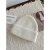 New Knitted Hat for Women In Autumn and Winter Korean Version Versatile High-quality Wool Hat Riding Warm Plus Velvet Thickened Cold Hat for Men
