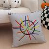 DDepeche Mode logo Cushion Cover Throw Pillow Cover Hidden Button Durable Polyester Chair Cushion