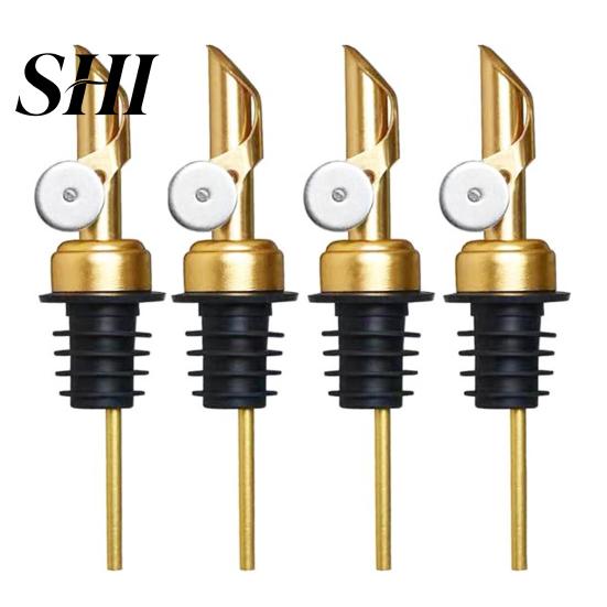 Oil Spray Bottle Nozzle 2Pcs Sealed Rubber Pour Spout Leak-proof Food Grade Pourer Auto Flip Vinegar Dispenser Kitchen Tools