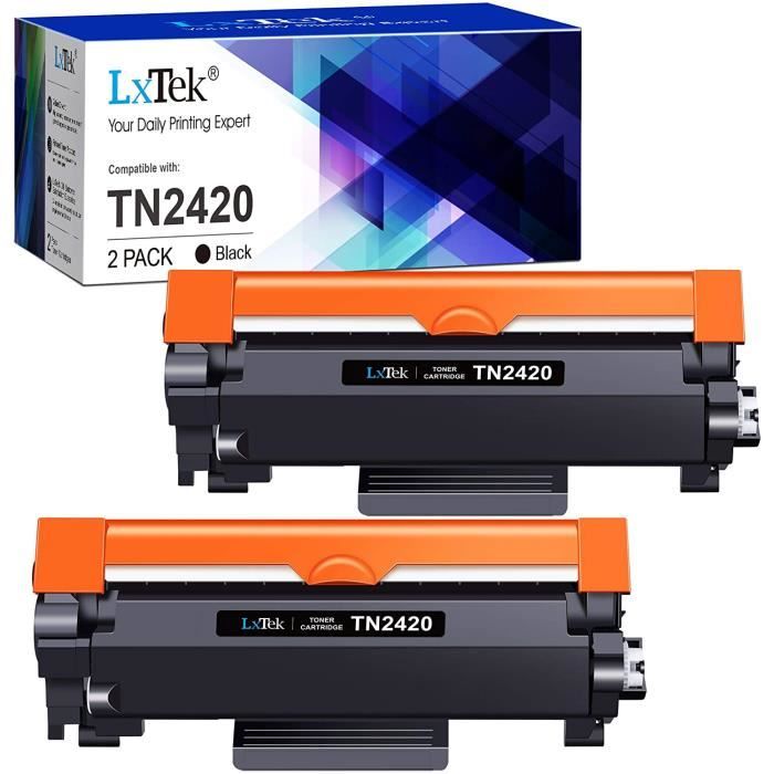 CARTOUCHE IMPRIMANTELxTek Compatible pour Brother TN2420 TN2420 TN2410 TN2410 Cartouche de Toner pour Brother MFCL2710DW HLL2350581