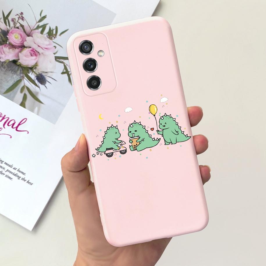 Для Samsung M52 5G Чехол Милая Утка Голова Кошки Динозавр Fundas Мягкие ТПУ Чехлы для Телефона Для Samsung Galaxy M52 5G SM-M526B Hoesje 6.7"
